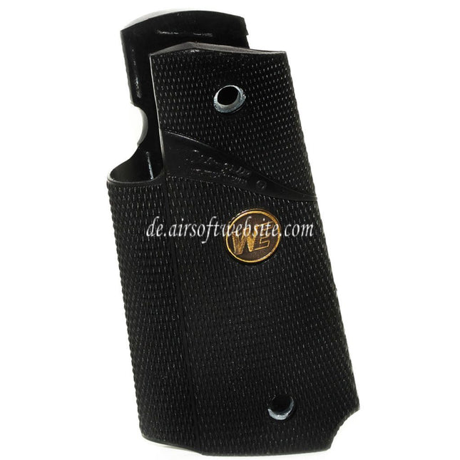 WE (WE-TECH) Metal Rubber Griffabdeckung Geeignet für DOUBLE BELL ARMY AW WE KJ Tokyo Marui M1911 M.E.U Serie 70 M45A1 WARRIOR GBB Pistolen Airsoft Schwarz