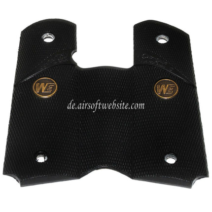 WE (WE-TECH) Metal Rubber Griffabdeckung Geeignet für DOUBLE BELL ARMY AW WE KJ Tokyo Marui M1911 M.E.U Serie 70 M45A1 WARRIOR GBB Pistolen Airsoft Schwarz