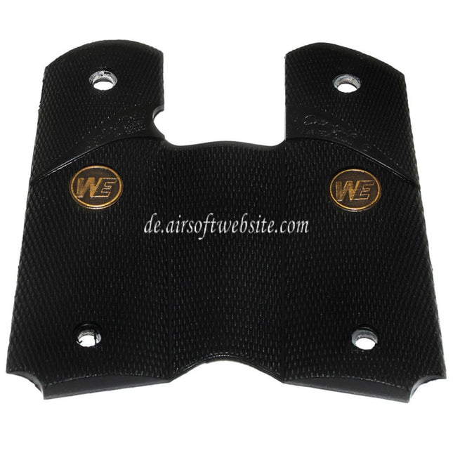 WE (WE-TECH) Metal Rubber Griffabdeckung Geeignet für DOUBLE BELL ARMY AW WE KJ Tokyo Marui M1911 M.E.U Serie 70 M45A1 WARRIOR GBB Pistolen Airsoft Schwarz