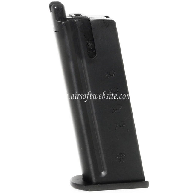 WE (WE-TECH) 27rd Gas Magazin Geeignet für WE CYBERGUN Thompson Desert Eagle L6 Version .50AE Serie GBB Pistolen Airsoft Schwarz