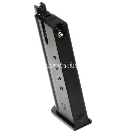 WE (WE-TECH) 27rd Gas Magazin Geeignet für WE CYBERGUN Thompson Desert Eagle L6 Version .50AE Serie GBB Pistolen Airsoft Schwarz