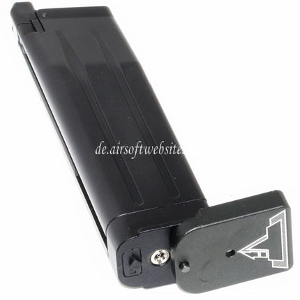 EMG TTI 2011 COMBAT MASTER 30rd Gas Magazin Geeignet für Hi-Capa Serie GBB Pistolen Airsoft Schwarz