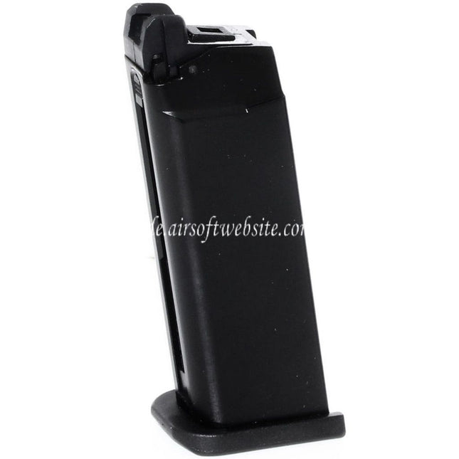 WE (WE-TECH) 20rd G19 GEN5 Gas Magazin Geeignet für G19 G23 G26 Serie GBB Pistolen Airsoft Schwarz