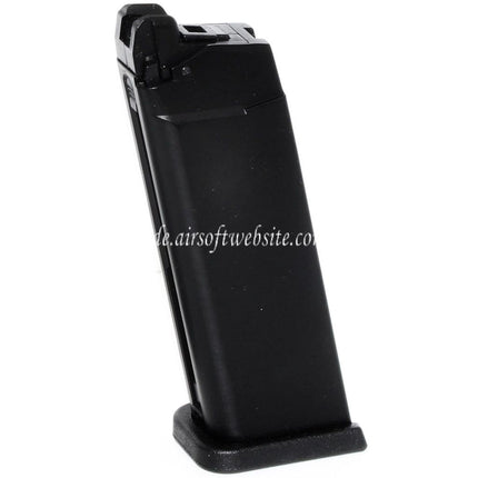 WE (WE-TECH) 23rd MOS Gas Magazin Geeignet für Optic Ready Schlitten Version EMG SAI BLU COMPACT WE AW VX9 G19 Serie GBB Pistolen Airsoft Schwarz