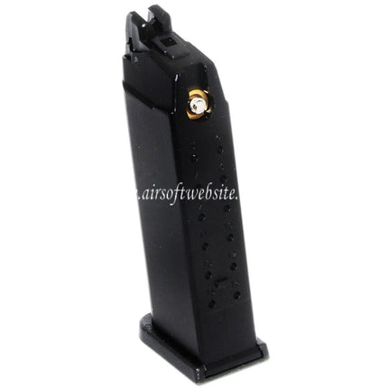 WE (WE-TECH) 23rd MOS Gas Magazin Geeignet für Optic Ready Schlitten Version EMG SAI BLU COMPACT WE AW VX9 G19 Serie GBB Pistolen Airsoft Schwarz