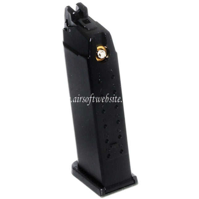 WE (WE-TECH) 23rd MOS Gas Magazin Geeignet für Optic Ready Schlitten Version EMG SAI BLU COMPACT WE AW VX9 G19 Serie GBB Pistolen Airsoft Schwarz