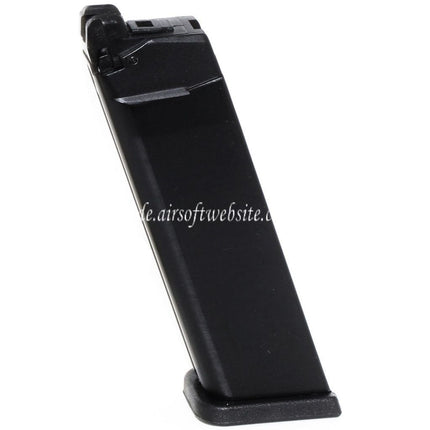 WE (WE-TECH) 27rd MOS Gas Magazin Geeignet für Optic Ready Schlitten Version EMG SAI BLU WE Galaxy AW VX7 VX9 G17 G19 Serie GBB Pistolen Airsoft Schwarz