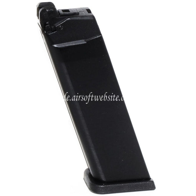 WE (WE-TECH) 27rd MOS Gas Magazin Geeignet für Optic Ready Schlitten Version EMG SAI BLU WE Galaxy AW VX7 VX9 G17 G19 Serie GBB Pistolen Airsoft Schwarz