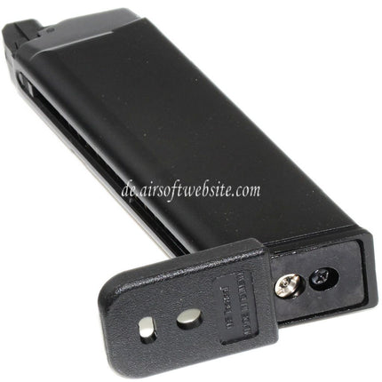 WE (WE-TECH) 27rd MOS Gas Magazin Geeignet für Optic Ready Schlitten Version EMG SAI BLU WE Galaxy AW VX7 VX9 G17 G19 Serie GBB Pistolen Airsoft Schwarz