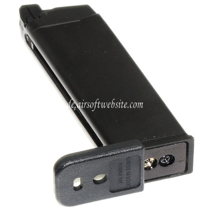 WE (WE-TECH) 20rd Gas Magazin Geeignet für G19 G23 G26 Serie GBB Pistolen Airsoft Schwarz