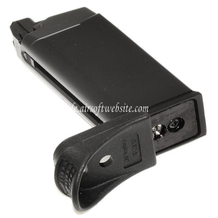 WE (WE-TECH) 15rd Gas Magazin Geeignet für DOUBLE BELL/WE/Tokyo Marui G26 G27 Serie GBB Pistolen Airsoft Schwarz