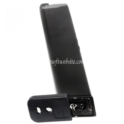 WE (WE-TECH) 50rd Gas Magazin Langer Typ geeignet für G17 G18C G34 G35 G-Serie GBB Pistolen Airsoft Schwarz