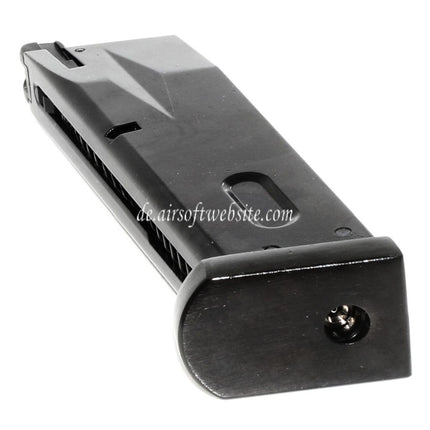 WE (WE-TECH) 26rd Gas Magazin Geeignet für AW MB Serie / KJW / Tokyo Marui / WE 902 M9 M92 Serie GBB Pistolen Airsoft Schwarz