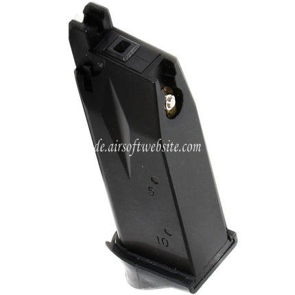 WE (WE-TECH) 17rd Gas Magazin Geeignet für P99 COMPACT Serie GBB Pistolen Airsoft Schwarz