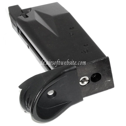 WE (WE-TECH) 17rd Gas Magazin Geeignet für P99 COMPACT Serie GBB Pistolen Airsoft Schwarz