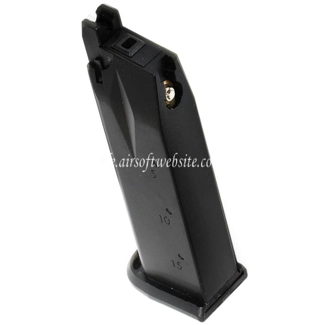 WE (WE-TECH) 23rd Gas Magazin Geeignet für STANDARD und COMPACT P99 Serie GBB Pistolen Airsoft Schwarz