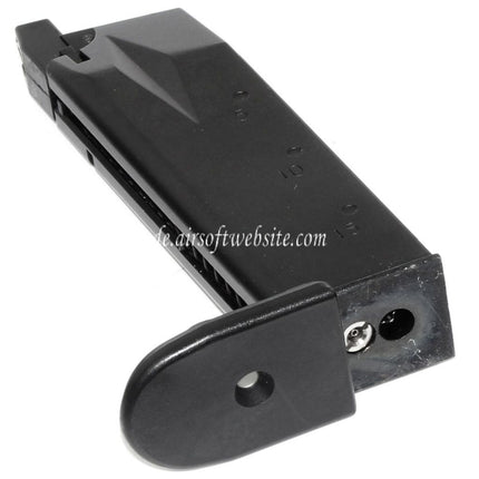 WE (WE-TECH) 23rd Gas Magazin Geeignet für STANDARD und COMPACT P99 Serie GBB Pistolen Airsoft Schwarz