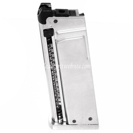 WE (WE-TECH) 7rd Gas Magazin Geeignet für Cybergun COLT JUNIOR .25 Mighty Mouse WE CT25 GBB Pistolen Airsoft Silber