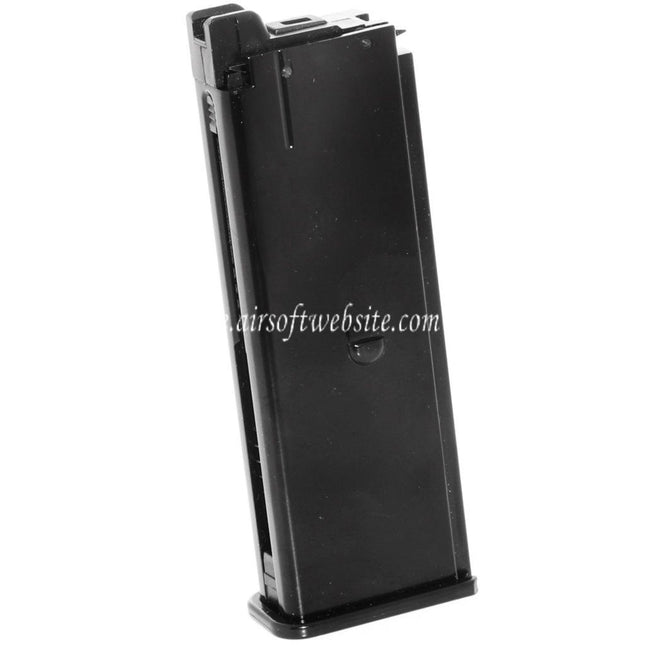 WE (WE-TECH) Gas Magazin (Lang/Kurzer Typ) Geeignet für Armorer Works AW Broomhandle BH WE M712 Serie GBB Pistolen Airsoft Schwarz