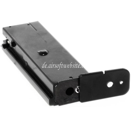 WE (WE-TECH) Gas Magazin (Lang/Kurzer Typ) Geeignet für Armorer Works AW Broomhandle BH WE M712 Serie GBB Pistolen Airsoft Schwarz
