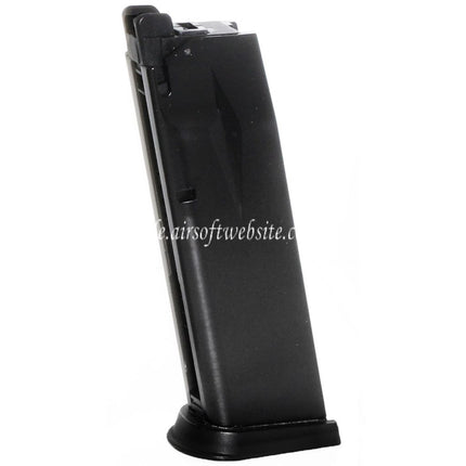 WE (WE-TECH) 24rd Gas Magazin Geeignet für Cybergun Swiss Arms P229 WE F228 F229 Serie GBB Pistolen Airsoft Schwarz