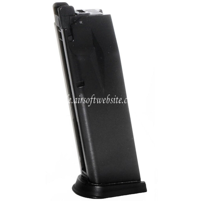 WE (WE-TECH) 24rd Gas Magazin Geeignet für Cybergun Swiss Arms P229 WE F228 F229 Serie GBB Pistolen Airsoft Schwarz