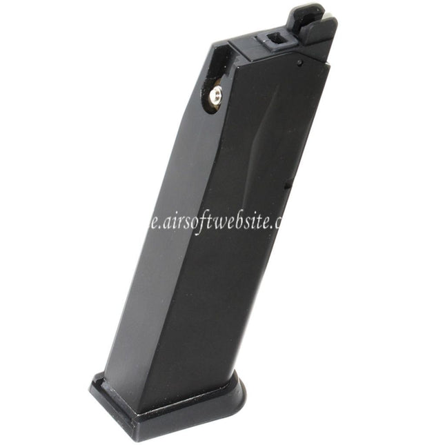 WE (WE-TECH) 24rd Gas Magazin Geeignet für Cybergun Swiss Arms P229 WE F228 F229 Serie GBB Pistolen Airsoft Schwarz