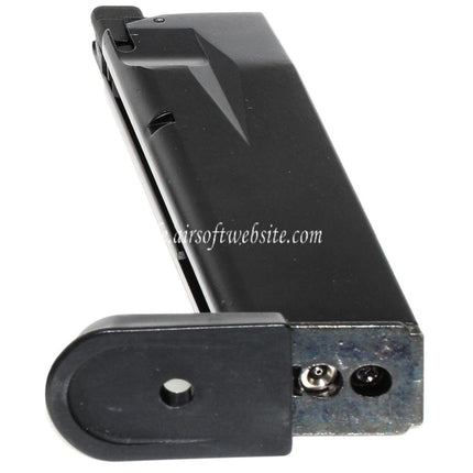 WE (WE-TECH) 24rd Gas Magazin Geeignet für Cybergun Swiss Arms P229 WE F228 F229 Serie GBB Pistolen Airsoft Schwarz