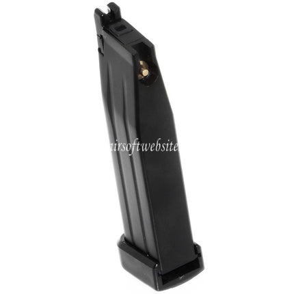WE (WE-TECH) 30rd Co2 Magazin Geeignet für Hi-Capa Serie GBB Pistolen Airsoft Schwarz
