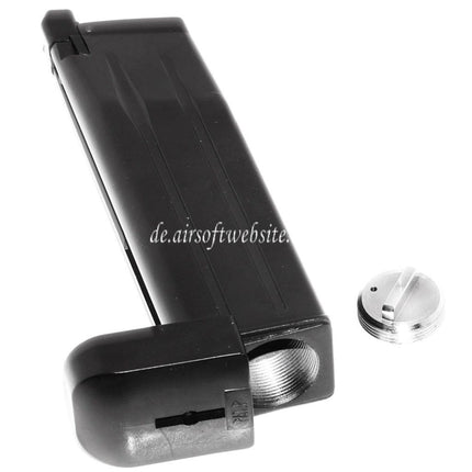 WE (WE-TECH) 30rd Co2 Magazin Geeignet für Hi-Capa Serie GBB Pistolen Airsoft Schwarz