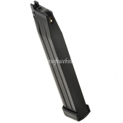 WE (WE-TECH) 50rd Erweiterte Länge Gas Magazin Geeignet für Hi-Capa Serie GBB Pistolen Airsoft Schwarz