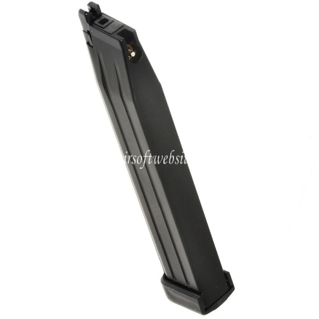 WE (WE-TECH) 50rd Erweiterte Länge Gas Magazin Geeignet für Hi-Capa Serie GBB Pistolen Airsoft Schwarz