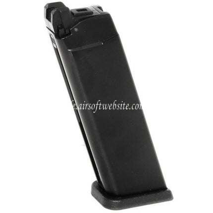 WE (WE-TECH) 25rd Co2 Magazin Geeignet für G17 G18C G34 G35 G-Serie GBB Pistolen Airsoft Schwarz