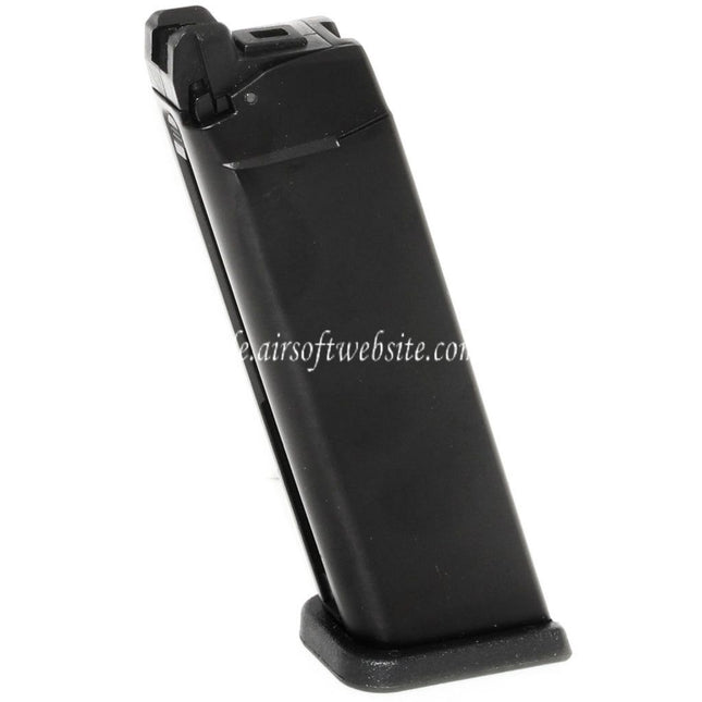 WE (WE-TECH) 25rd Co2 Magazin Geeignet für G17 G18C G34 G35 G-Serie GBB Pistolen Airsoft Schwarz