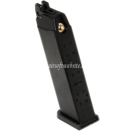 WE (WE-TECH) 25rd Co2 Magazin Geeignet für G17 G18C G34 G35 G-Serie GBB Pistolen Airsoft Schwarz