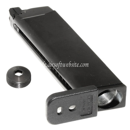 WE (WE-TECH) 25rd Co2 Magazin Geeignet für G17 G18C G34 G35 G-Serie GBB Pistolen Airsoft Schwarz