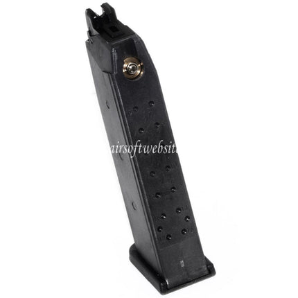 WE (WE-TECH) 25rd Polymer Gas Magazin Geeignet für Stark Arms S17 S18 S19 G17 G18C G34 G35 G-Serie GBB Pistolen Airsoft Schwarz