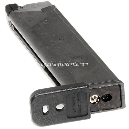 WE (WE-TECH) 25rd Polymer Gas Magazin Geeignet für Stark Arms S17 S18 S19 G17 G18C G34 G35 G-Serie GBB Pistolen Airsoft Schwarz