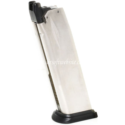 Air Venturi Springfield Armory 25rd Gas Magazin Geeignet für WE(WE-TECH) Air Venturi Springfield Armory XDM Serie GBB Pistolen Airsoft Silber
