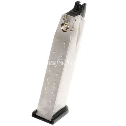 Air Venturi Springfield Armory 25rd Gas Magazin Geeignet für WE(WE-TECH) Air Venturi Springfield Armory XDM Serie GBB Pistolen Airsoft Silber