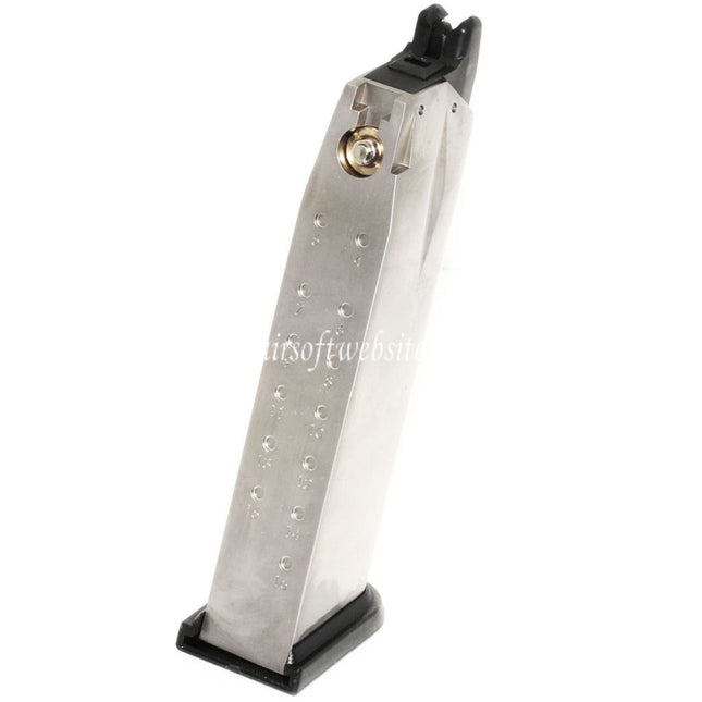 Air Venturi Springfield Armory 25rd Gas Magazin Geeignet für WE(WE-TECH) Air Venturi Springfield Armory XDM Serie GBB Pistolen Airsoft Silber