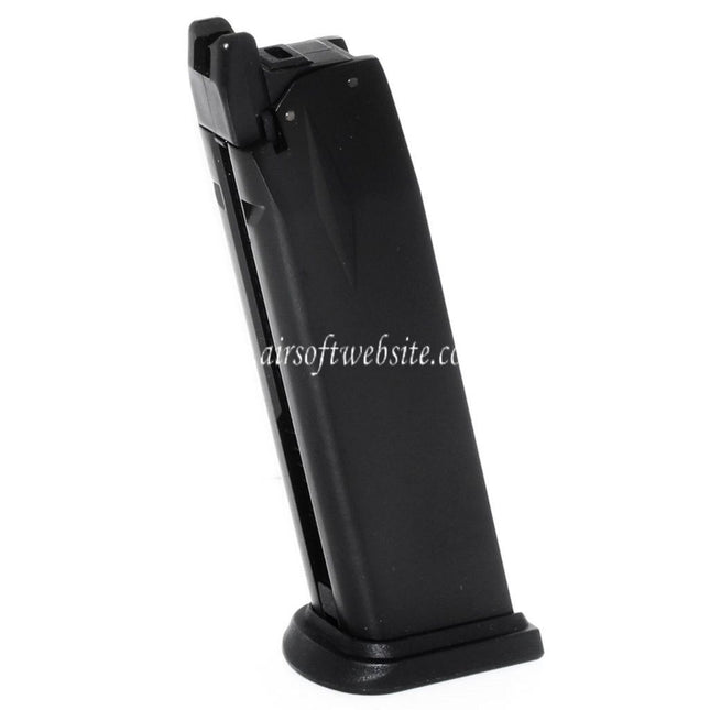 WE (WE-TECH) 26rd Co2 Magazin Geeignet für Air Venturi Springfield Armory WE XDM Serie GBB Pistolen Airsoft Schwarz