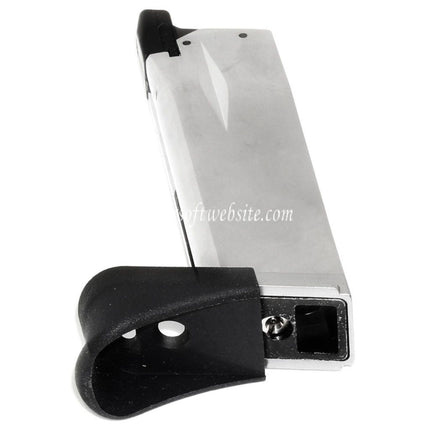 WE (WE-TECH) 14rd Gas Magazin Geeignet für Air Venturi Springfield Armory WE XDM COMPACT 3.8 Serie GBB Pistolen Airsoft Silber