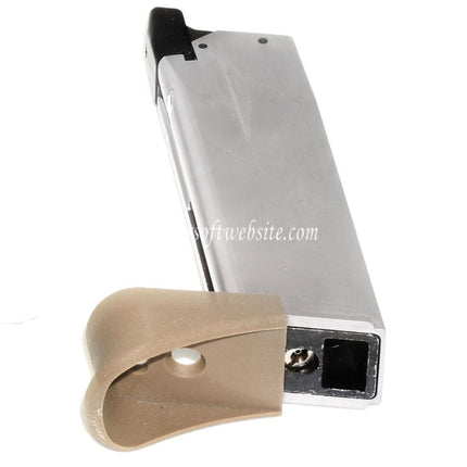 WE (WE-TECH) 14rd Gas Magazin Geeignet für Air Venturi Springfield Armory WE XDM COMPACT 3.8 Serie GBB Pistolen Airsoft Silber