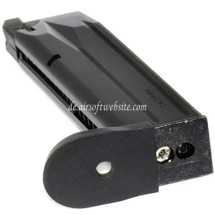 WE (WE-TECH) 25rd Gas Magazin Geeignet für WE Bulldog Tokyo Marui PX4 Serie GBB Pistolen Airsoft Schwarz