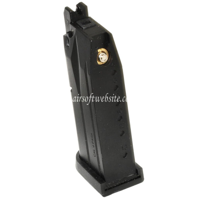 WE (WE-TECH) 20rd Gas Magazin Kurze Typ Geeignet für WE Bulldog PX4 Compact Serie GBB Pistolen Airsoft Schwarz