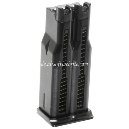 WE (WE-TECH) 32rd Doppel Lauf Gas Magazin Geeignet für WE Doppel Lauf MAKAROV PMM Serie GBB Pistolen Airsoft Schwarz