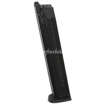 WE (WE-TECH) 50rd Gas Magazin Langer Typ geeignet für WE Toucan Big Bird M&P Serie GBB Pistolen Airsoft Schwarz