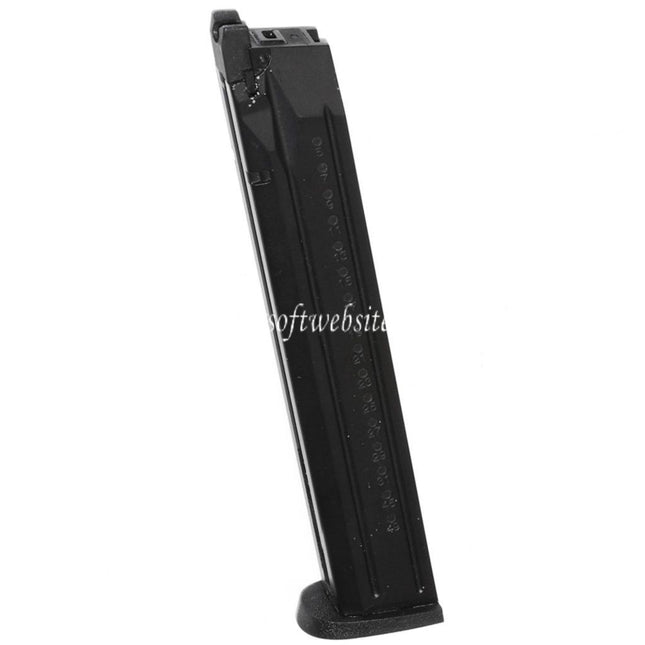 WE (WE-TECH) 50rd Gas Magazin Langer Typ geeignet für WE Toucan Big Bird M&P Serie GBB Pistolen Airsoft Schwarz