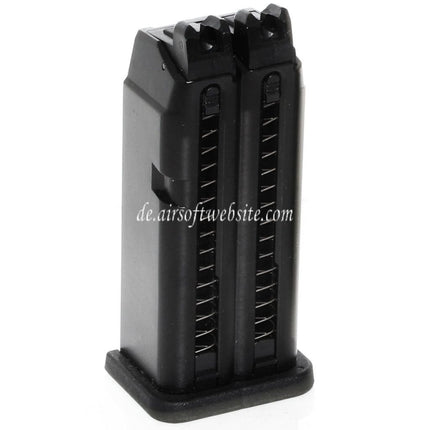 WE (WE-TECH) 40rd Gas Magazin Geeignet für WE G19 Doppellauf Serie GBB Pistolen Airsoft Schwarz